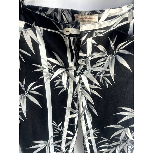 Tommy Bahama Stretch Tropical Black Capri Pants Size 8 Vacation Beachy Mom Core - Picture 2 of 11
